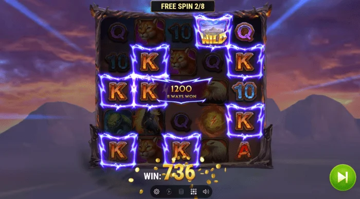 Colt Lightning Inferno vincita nel gioco bonus