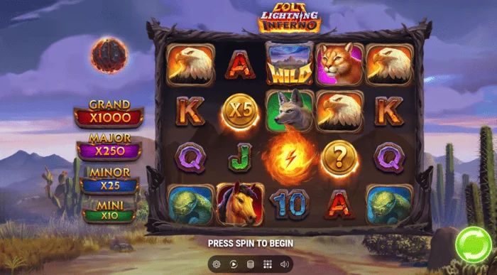 Colt Lightning Inferno schermata di gioco